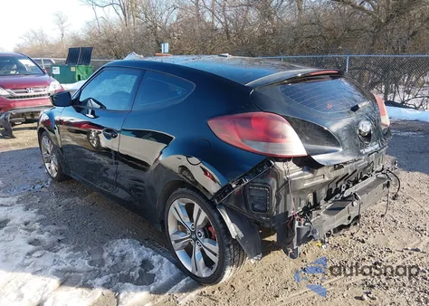 2012 Hyundai Veloster Base W/Red/Black z USA, uszkodzony, nr VIN KMHTC6AD6CU074895